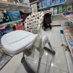 Adjustable Baby Feeding High Chair With Removable Tray – Polka Dot Design - Image 3